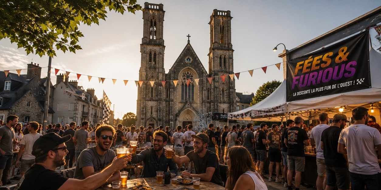 Ambiance Fées & Furious sur la place du village